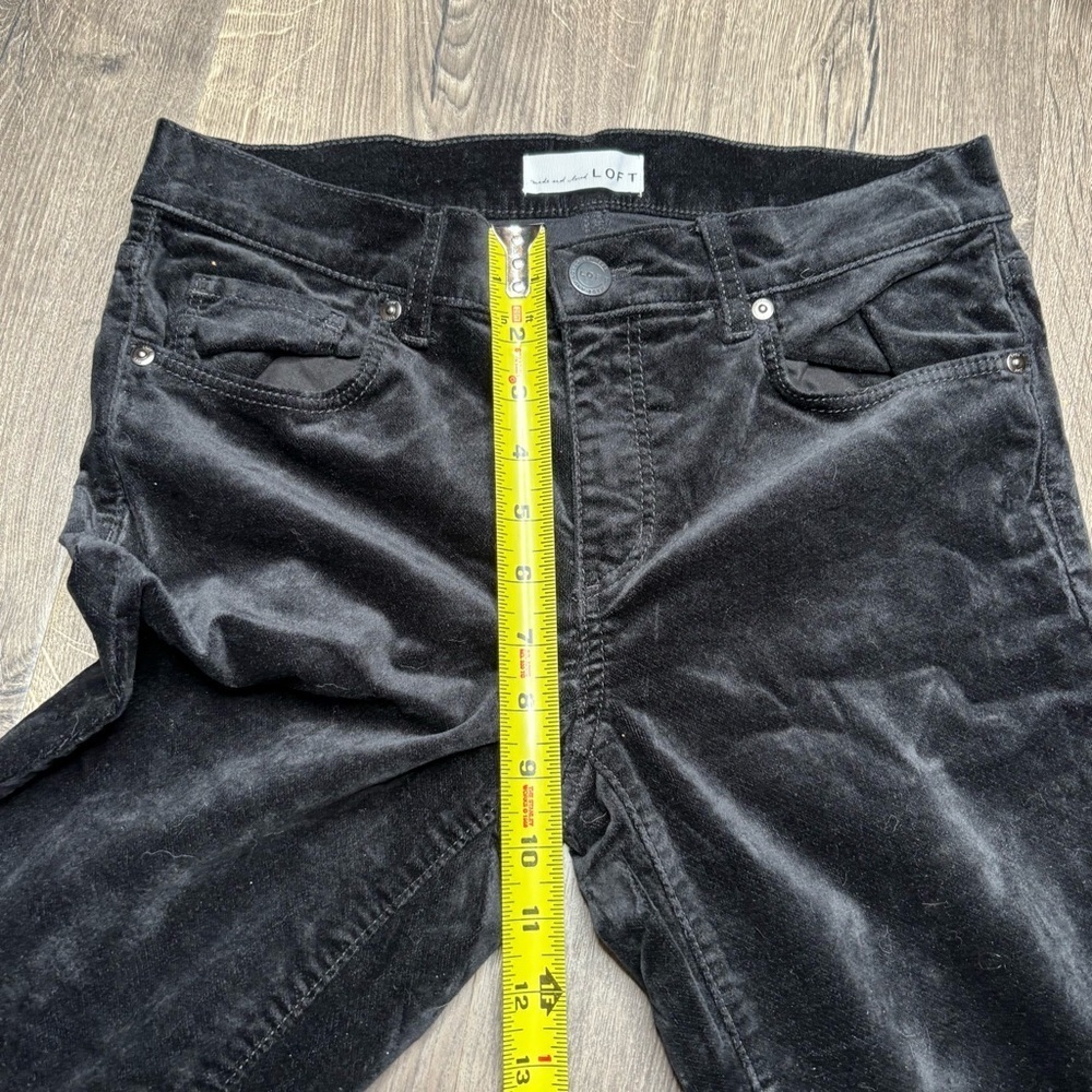 LOFT Black Modern Skinny Velvet Women's Jeans/Pants Size 27 / 4 - Picture 5 of 10